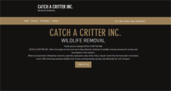 Desktop Screenshot of catchacritterinc.com