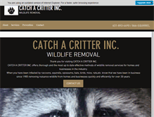 Tablet Screenshot of catchacritterinc.com